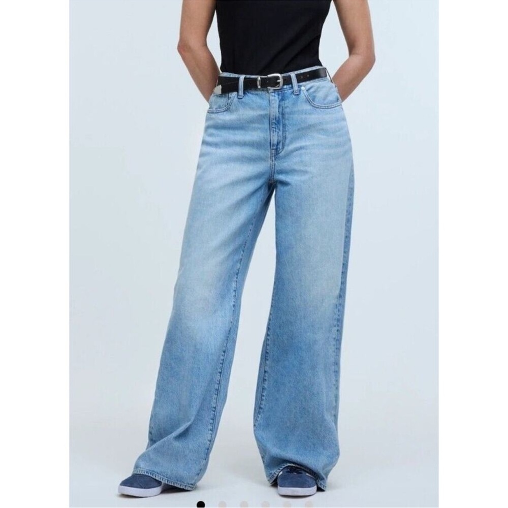 Madewell curvy superwide-leg jeans : Ahern Wash size 26 Tall